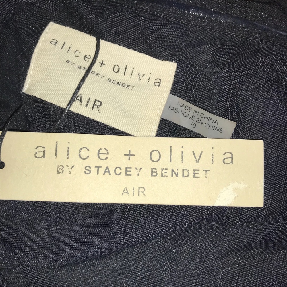 sz 8 Alice and Olivia Stretch Dress One Shoulder - Picture 6 of 6